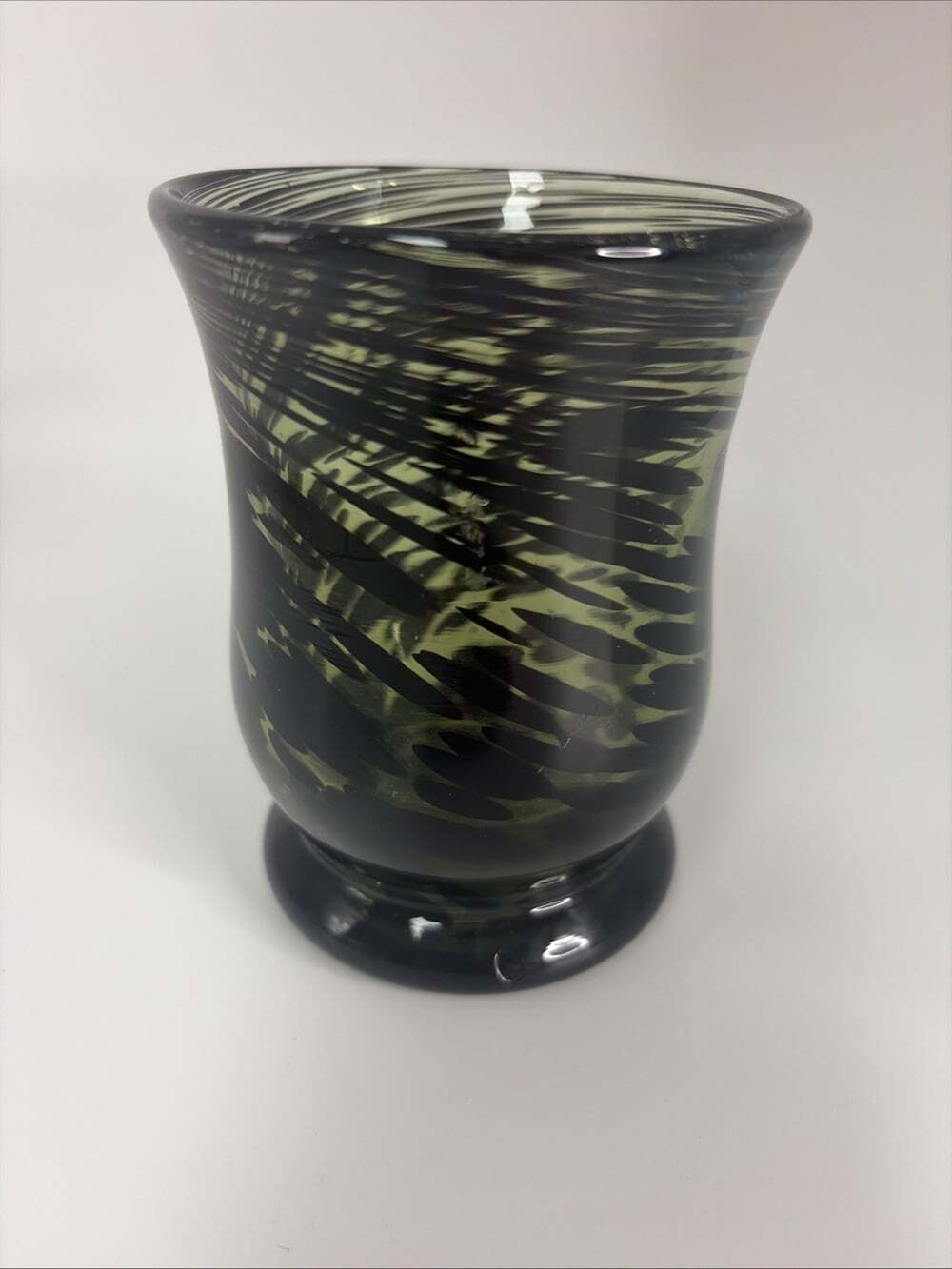 Pier 1 Imports Hand Blown Speckled Art Glass Votive Candleholder 4 in.